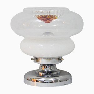 Lámpara de mesa de cristal de Murano, años 60