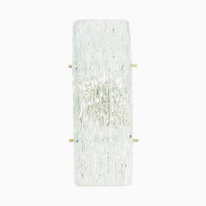 Eisglas Wandlampe von Kalmar, 1960er