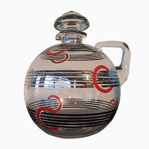 Carafe Art Deco Carafe avec Motif Géométrique