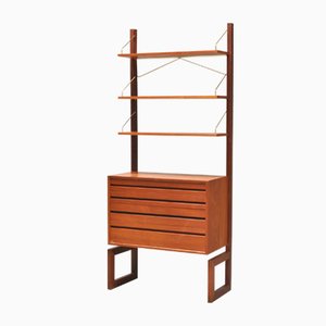 Royal System Shelving Unit with Dresser by Poul Cadovius for Cado, 1960s