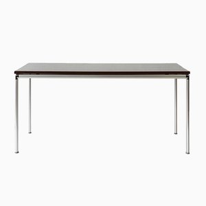 Rosewood & Aluminum Work Table by Ernst Moeckl for Lübke, 1964