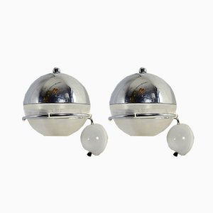 Wall Lamps by Fabio Lenci for Guzzini, 1968, Set of 2