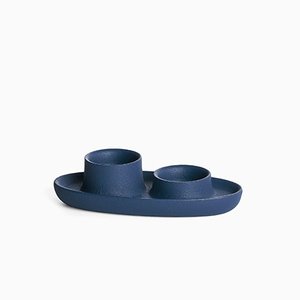 Aye Aye! Candleholder with 2 Funnels in Navy Blue by etc.etc. for Emko