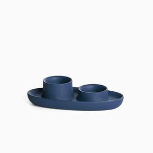 Sì, sì! Portacandela con 2 imbuti in blu navy di etc.etc. per Emko
