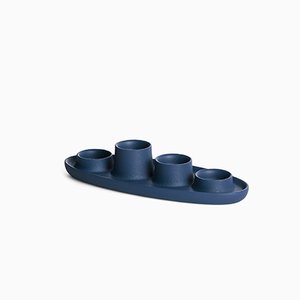 Aye Aye! Candleholder with 4 Funnels in Navy Blue by etc.etc. for Emko