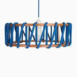 Large Blue Macaron Pendant Lamp by Silvia Ceñal for Emko