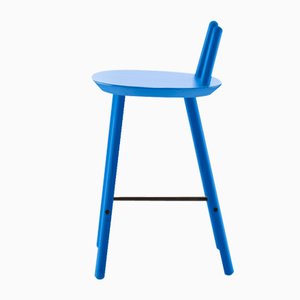 Silla de bar Naïve Semi en azul de etc.etc. para Emko