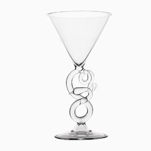 Martini Glass from the Serpentine Collection by Simone Crestani