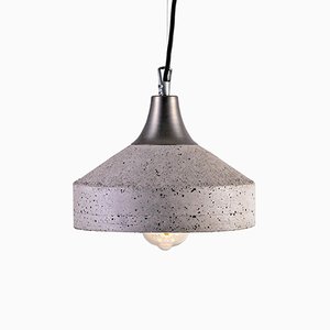 Vulcano Lampe aus grauem Zement von Bogumił Gala für Galaeria