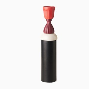 Vase Rouge, Noir & Blanc par Nathalie du Pasquier pour Bitossi