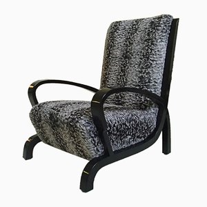 Bauhaus Black Armchair in Fabric, 1920s