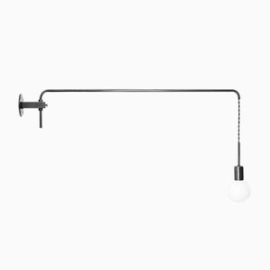 Lampada da parete Potence moderna minimalista in acciaio ossidato di Balance Lamp