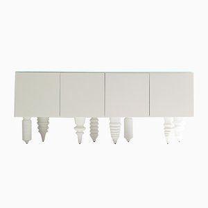 Multileg Cabinet Showtime White by Jaime Hayon for BD Barcelona