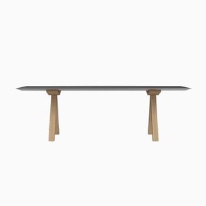 Table B Tischplatte aus Eiche mit 360 cm Holzbeinen von Konstantin Grcic für BD Barcelona