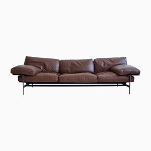 Sis Leather Sofa By Antonio Citterio Paolo Nava Brown For B Sis Leather Sofa By Antonio Citterio Paolo Nava Brown For B Italia
