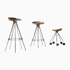 Tabouret Jamaica H 45 cm avec Siège en Hêtre par Pepe Cortés pour BD Barcelona