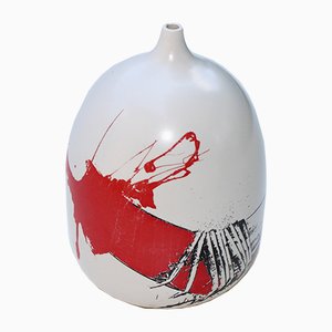 Jarrón de cerámica de Emilio Scanavino, años 70