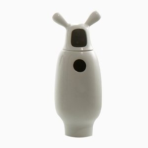 Showtime Vase Nº 2 Int. and Ext. White by Jaime Hayon for BD Barcelona