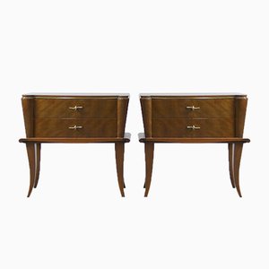 French Nightstands, 1940s, Set of 2