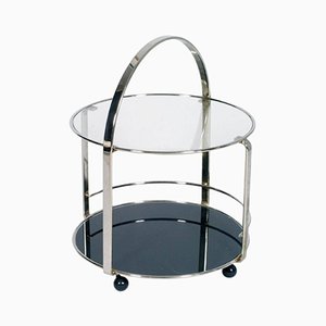 Chariot de Bar en Chrome et Verre, 1970s