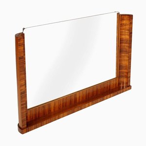 Vintage Macassar Ebony Wall Mirror, 1930s