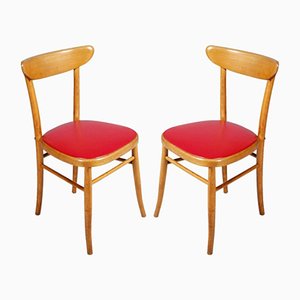Set of Italian Modernist Side Chairs, 1950s