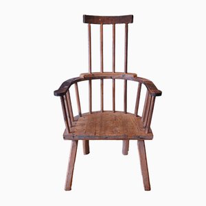 Antique Farmhouse Spindleback Armchair