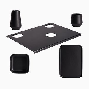 PerInciso Black Table Set by Orma, 2007, Set of 5