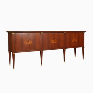 Credenza in noce ed acero, anni '50