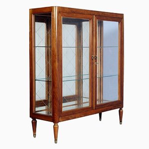 Mid-Century Modern Cherrywood Display Cabinet, 1950s