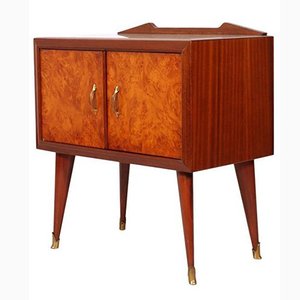 Mid-Century Rosewood & Elm Burl Nightstand by Paolo Buffa, 1940s