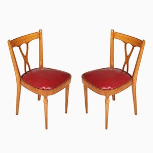 Chaises d'Appoint Mid-Century, Set de 2