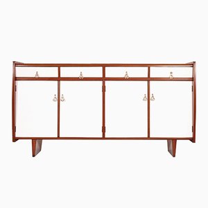 Credenza italiana Art Déco de caoba y nogal