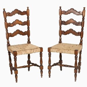 Set of Italian Side Chairs, 1950s