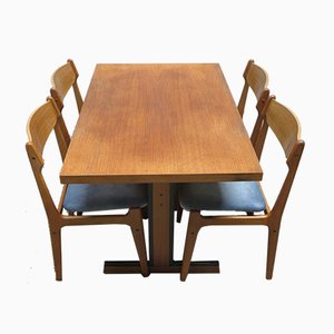 Set da pranzo vintage, Scandinavia, set di 5