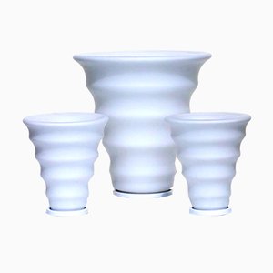 Italienische Murano Glas Tischlampen, 3er Set