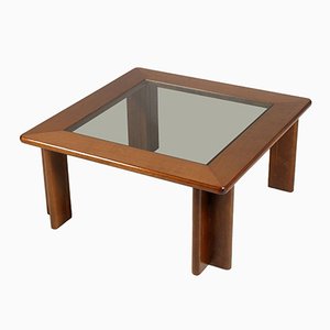 Vintage Coffee Table in Lacquered Walnut
