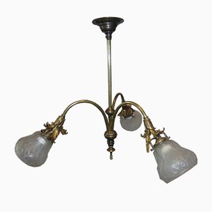 Lustre Art Nouveau en Laiton