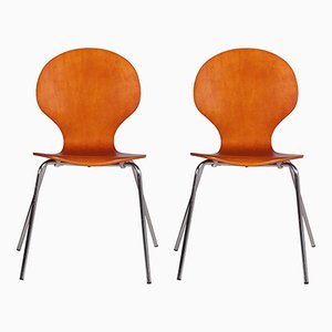 Set of Mid-Century Danish Farfalla Bentwood Chairs, 1960s
