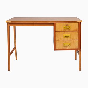 Bureau Mid-Century Moderne en Hêtre, Érable et Merisier