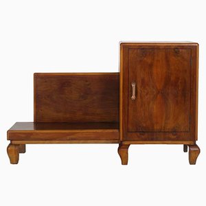 Art Deco Entrance Cabinet in Walnut