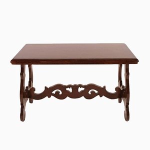 Table Basse Renaissance Florentine en Noyer