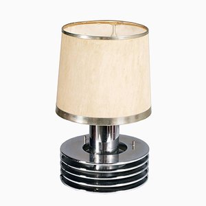 Verchromte Mid-Century Stahl Tischlampe