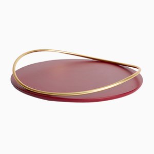 Touché A Tray in Bordeaux by Martina Bartoli for Mason Editions