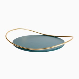 Touché B Tray in Petrol Blue by Martina Bartoli for Mason Editions