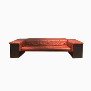 Cognac Leather Brigar 3 Seater Sofa By Cini Boeri For Knoll 1974 Cognac Leather Brigar 3 Seater Sofa By Cini Boeri For Knoll 1974