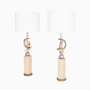 Hollywood Regency Table Lamps, Set of 2
