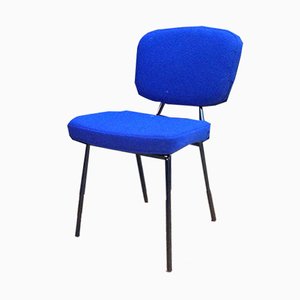 Stuhl aus blauer Wolle, 1960er Jahre
