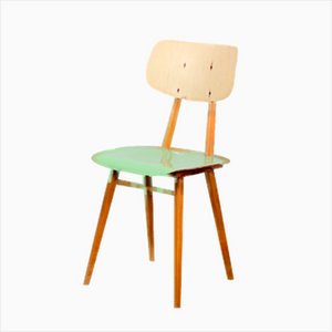 Grüner Stuhl aus Holz von Tone, 1960