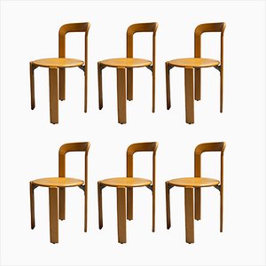 Chairs attributed to Bruno Rey, Set of 6